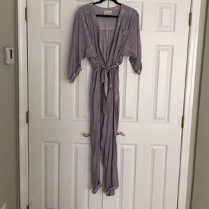 Lilac Anthropologie Jumpsuit